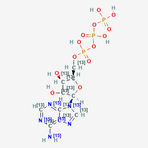 molecular formula C10H16N5O13P3 B12397513 ATP-13C10,15N5 