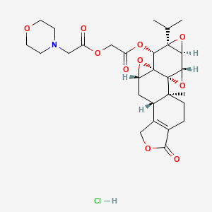 molecular formula C28H36ClNO10 B12397528 Antitumor agent-76 