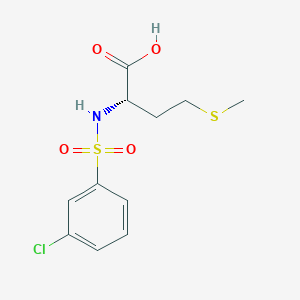 ((3-Chlorophenyl)sulfonyl)-L-methionine