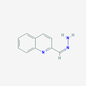 molecular formula C10H9N3 B1239756 Quinoline-2-carbaldehyde hydrazone 