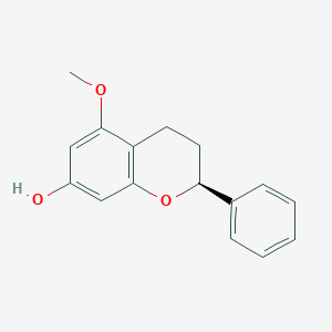 molecular formula C16H16O3 B12397560 (2S)-5-Methoxyflavan-7-ol CAS No. 35290-20-1