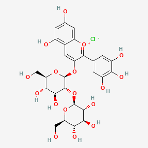 molecular formula C27H31ClO17 B12397572 Delphinidin 3-diglucoside CAS No. 59212-40-7