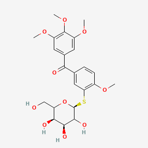 molecular formula C23H28O10S B12397576 Antibacterial agent 130 