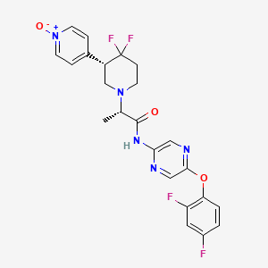 molecular formula C23H21F4N5O3 B12397626 Mrgx2 antagonist-2 