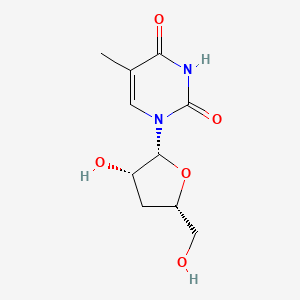 2,4(1H,3H)-Pyrimidinedione, 1-(3-deoxy-beta-D-threo-pentofuranosyl)-5-methyl-