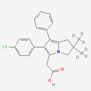 molecular formula C23H22ClNO2 B12397647 Licofelone-d6 CAS No. 1178549-81-9