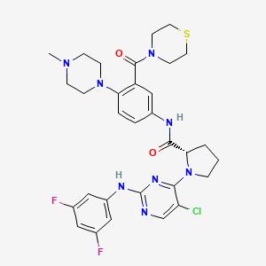 molecular formula C31H35ClF2N8O2S B12397689 Trk/alk-IN-1 