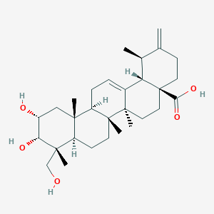 molecular formula C30H46O5 B12397693 2a,3a,23-Trihydroxyurs-12,20(30)-dien-28-oic acid 