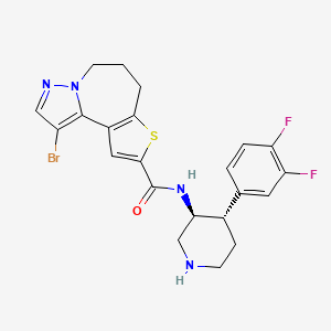 molecular formula C22H21BrF2N4OS B12397698 AKT-IN-14 free base 