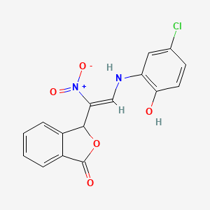 3-[(Z)-2-(5-chloro-2-hydroxyanilino)-1-nitroethenyl]-3H-2-benzofuran-1-one
