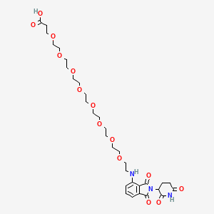 Pomalidomide-5'-PEG8-C2-COOH