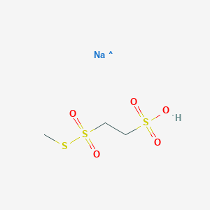 2-[(Methylsulfanyl)sulfonyl]ethane-1-sulfonic acid--sodium (1/1)
