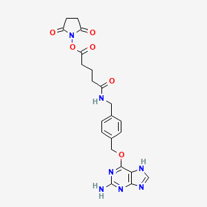 molecular formula C22H23N7O6 B12397792 2-Aminopurine-O-Ph-NHCO-C3-NHS ester 