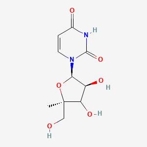 molecular formula C10H14N2O6 B12397800 1-[(2R,3S,5R)-3,4-dihydroxy-5-(hydroxymethyl)-5-methyloxolan-2-yl]pyrimidine-2,4-dione 