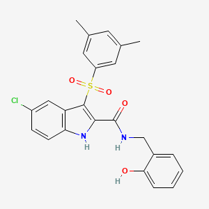 molecular formula C24H21ClN2O4S B12397859 HIV-1 inhibitor-43 