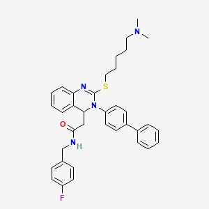 molecular formula C36H39FN4OS B12397897 T-Type calcium channel inhibitor 2 