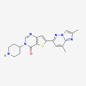 molecular formula C19H20N6OS B12397909 RNA splicing modulator 3 