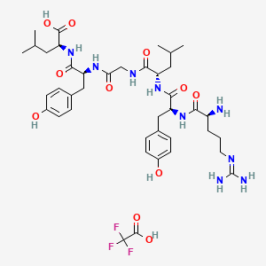 molecular formula C40H58F3N9O11 B12397912 H-Arg-Tyr-Leu-Gly-Tyr-Leu-OH.TFA 