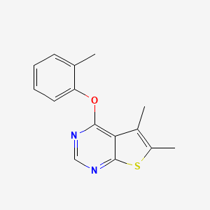 5,6-Dimethyl-4-(2-methylphenoxy)thieno[2,3-d]pyrimidine