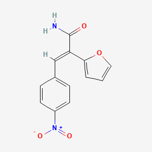 molecular formula C13H10N2O4 B1239792 3-(4-Nitrophenyl)-2-(2-furyl)acrylamide CAS No. 75499-52-4