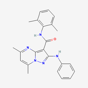 molecular formula C23H23N5O B12397929 Pim1-IN-7 