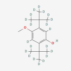 molecular formula C15H24O2 B12397938 2,5-DI-(Tert-butyl-D9)-4-methoxyphenol-3,6-D2 