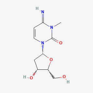 molecular formula C10H15N3O4 B12397956 1-[(2R,4R,5R)-4-hydroxy-5-(hydroxymethyl)oxolan-2-yl]-4-imino-3-methylpyrimidin-2-one 