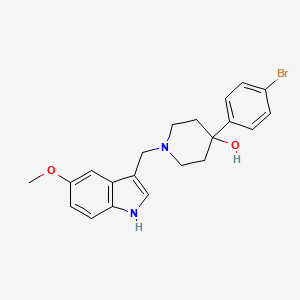 4-(4-bromophenyl)-1-((5-methoxy-1H-indol-3-yl)methyl)piperidin-4-ol