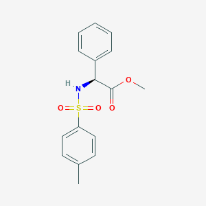 molecular formula C16H17NO4S B012398 Methyl N-P-toluenesulfonyl-L-2-phenylglycinate CAS No. 111047-54-2