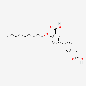 5-[4-(Carboxymethyl)phenyl]-2-nonoxybenzoic acid