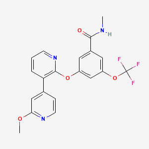 molecular formula C20H16F3N3O4 B12398006 Aurora Kinases-IN-3 