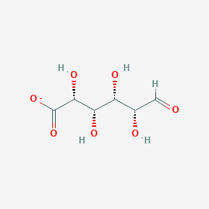 molecular formula C6H9O7- B1239801 aldehydo-L-iduronate 