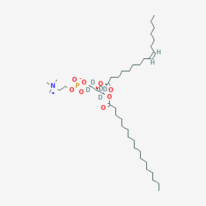 [(2R)-1,1,2,3,3-pentadeuterio-3-heptadecanoyloxy-2-[(Z)-hexadec-9-enoyl]oxypropyl] 2-(trimethylazaniumyl)ethyl phosphate