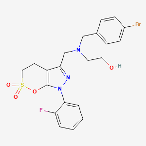 molecular formula C21H21BrFN3O4S B12398027 BuChE-IN-4 