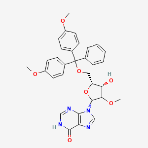 9-[(2R,4S,5R)-5-[[bis(4-methoxyphenyl)-phenylmethoxy]methyl]-4-hydroxy-3-methoxyoxolan-2-yl]-1H-purin-6-one