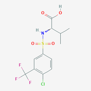 ((4-Chloro-3-(trifluoromethyl)phenyl)sulfonyl)-L-valine