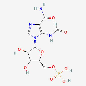 [(2R,4S,5R)-5-(4-carbamoyl-5-formamidoimidazol-1-yl)-3,4-dihydroxyoxolan-2-yl]methyl dihydrogen phosphate