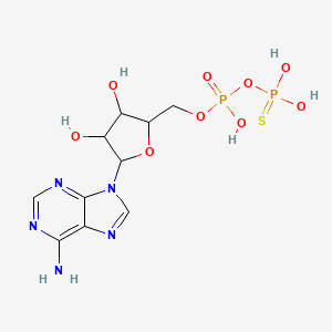 molecular formula C10H15N5O9P2S B1239805 ADP, Beta S 