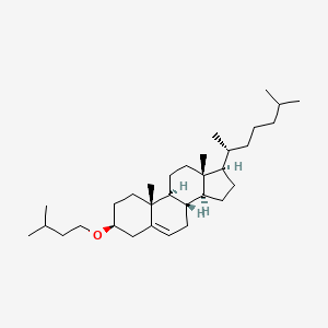 (3S,8S,9S,10R,13R,14S,17R)-10,13-dimethyl-3-(3-methylbutoxy)-17-[(2R)-6-methylheptan-2-yl]-2,3,4,7,8,9,11,12,14,15,16,17-dodecahydro-1H-cyclopenta[a]phenanthrene