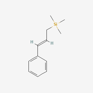 molecular formula C12H18Si B1239807 Silane, trimethyl(3-phenyl-2-propenyl)- CAS No. 40595-34-4