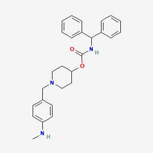 molecular formula C27H31N3O2 B12398103 [1-[[4-(methylamino)phenyl]methyl]piperidin-4-yl] N-benzhydrylcarbamate 