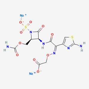 molecular formula C12H12N6Na2O10S2 B12398112 Carumonam (disodium) 