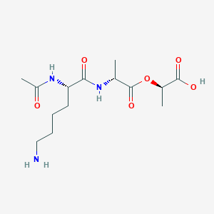 molecular formula C14H25N3O6 B12398125 Ac-Lys-D-Ala-D-lactic acid 