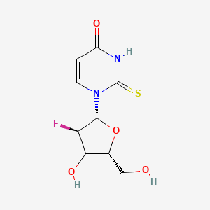 molecular formula C9H11FN2O4S B12398150 1-[(2R,3R,5R)-3-fluoro-4-hydroxy-5-(hydroxymethyl)oxolan-2-yl]-2-sulfanylidenepyrimidin-4-one 