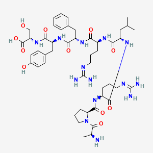 molecular formula C47H72N14O11 B12398168 Ala-Pro-Arg-Leu-Arg-Phe-Tyr-Ser 