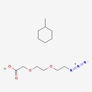 2-[2-(2-azidoethoxy)ethoxy]acetic acid;methylcyclohexane