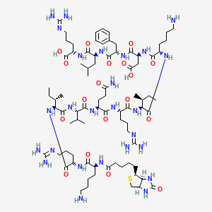 molecular formula C81H140N26O18S B12398181 Biotinyl-KR-12 (human) 