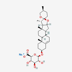 molecular formula C33H49NaO9 B12398194 Diosgenin-3-O-|A-D-sodium glucuronide 