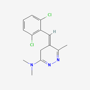 3-Dimethylamino-5-(2',6'-dichlorobenzylidene)-6-methyl(4H)-pyridazine
