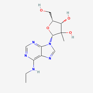 (2R,4S,5R)-2-[6-(ethylamino)purin-9-yl]-5-(hydroxymethyl)-3-methyloxolane-3,4-diol